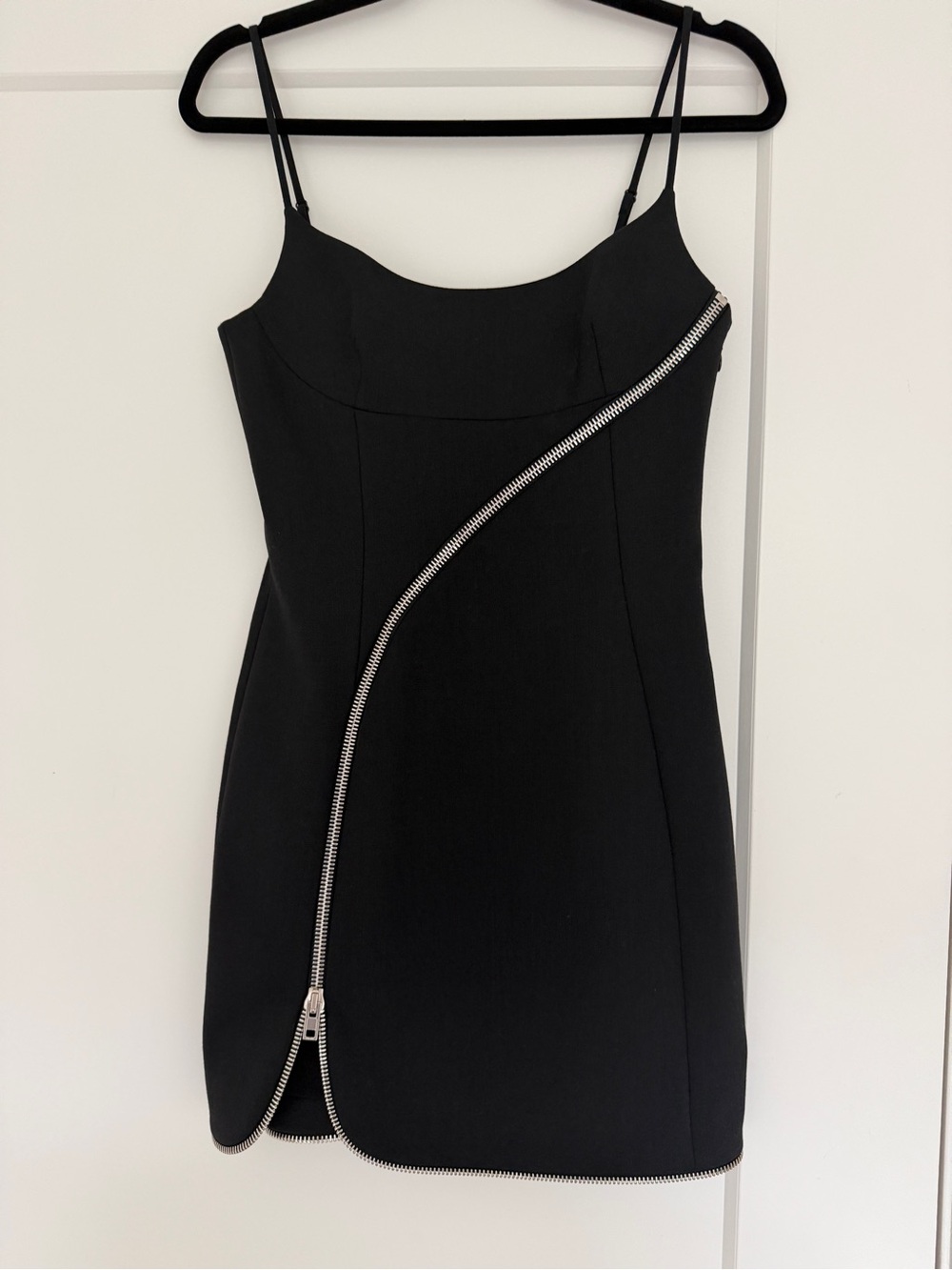 Alexander Wang Mini Black Dress with the Zipper